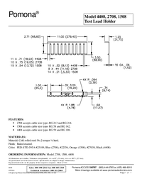 Thumbnail of document Data Sheet - 2708 Test Lead Holder
